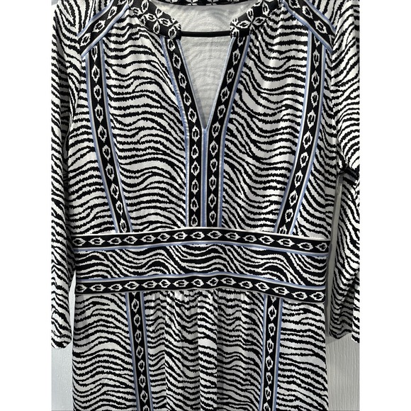 J. McLaughlin Dress, Size Med, Lola, Catalina Cloth, Zebra Print, Long Sleeve - Picture 3 of 5